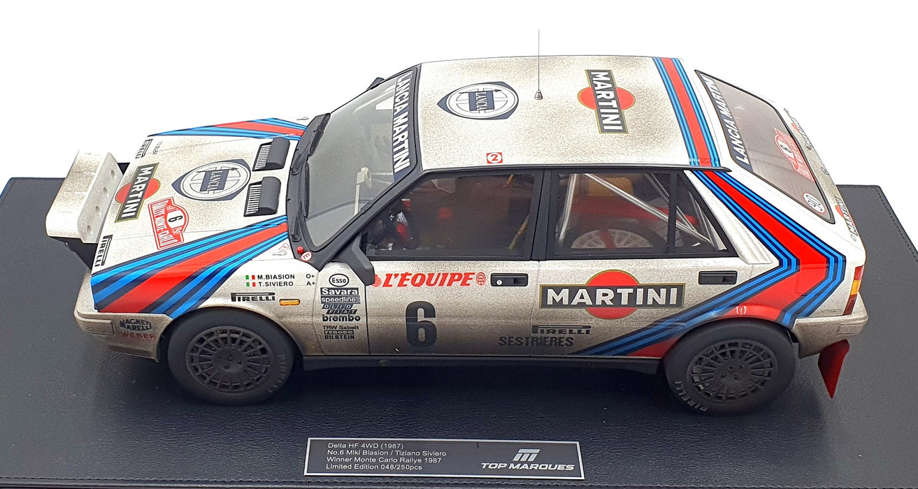 Top Marques 1/12 Scale TMR1263AD Lancia Delta HF Monte Carlo 1987 #6 Dirty