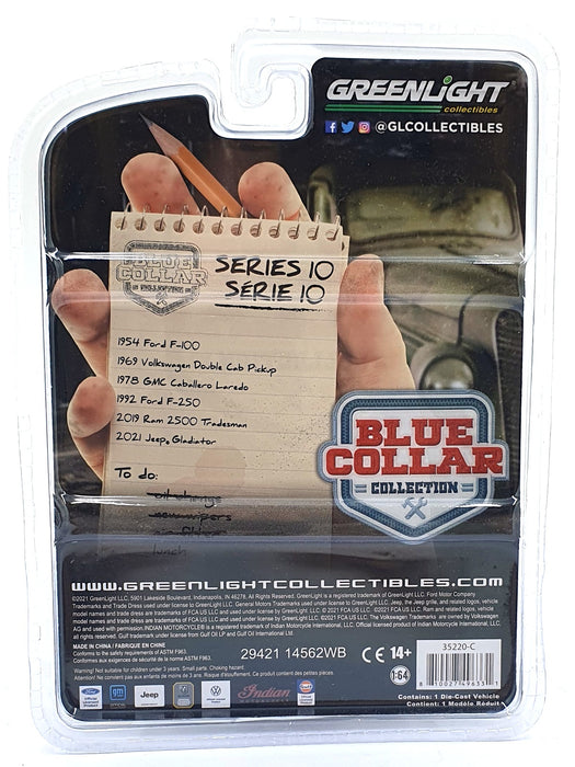 Greenlight 1/64 Scale 35220-C - 1978 GMC Cballero Laredo - Blue Collar