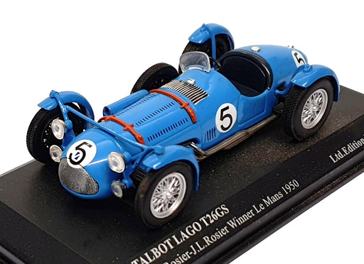 Ixo 1/43 Scale LM505B - Talbot Lago T26GS #5 Winner Le Mans 1950 - Blue 