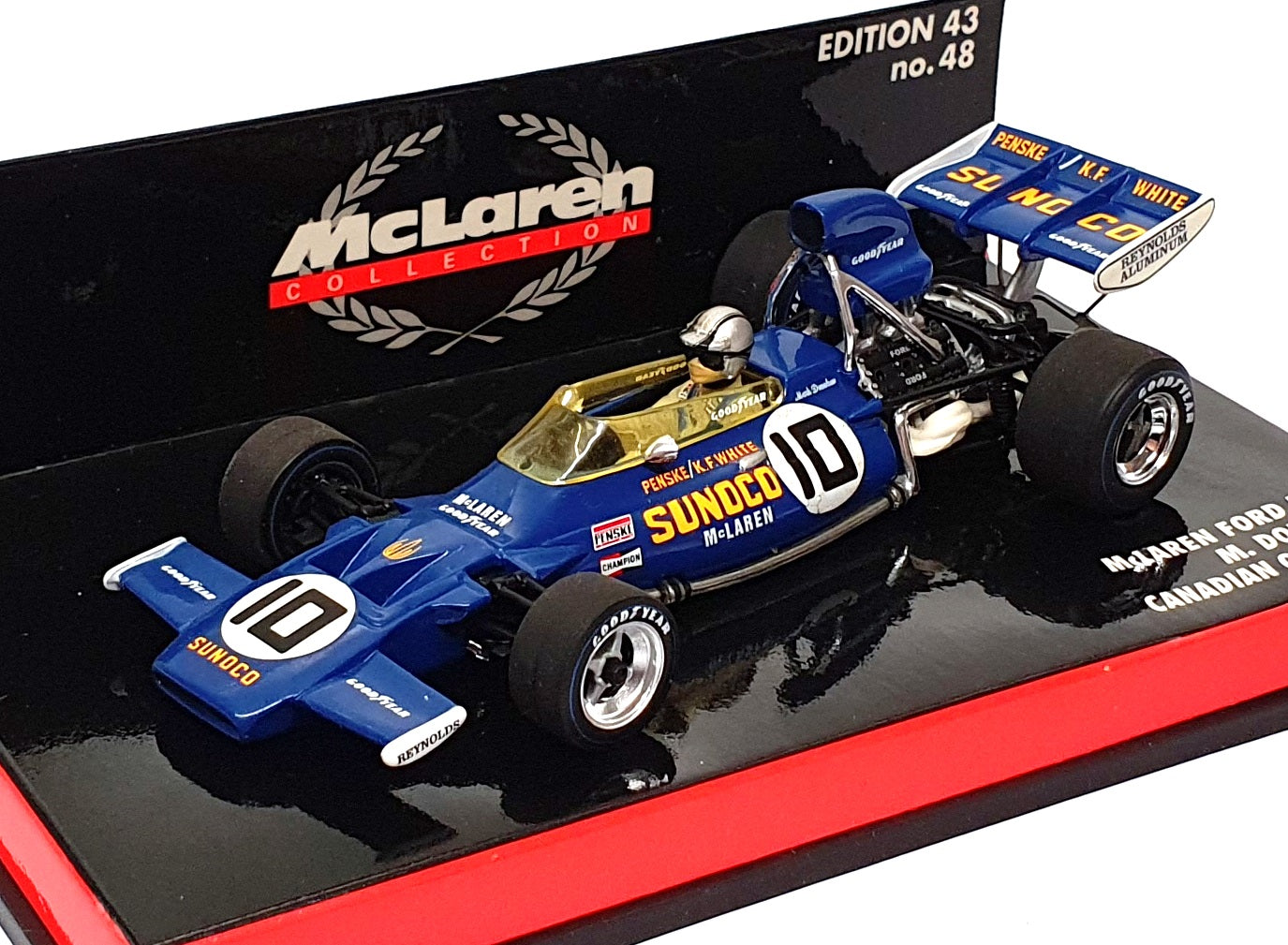 Minichamps 1/43 Scale 530 714310 - F1 McLaren Ford M19 Canadian GP 1971 Donohue
