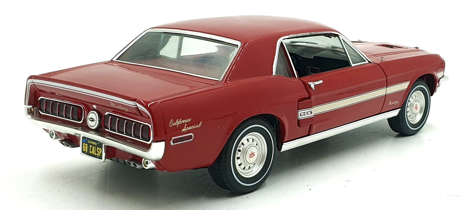 Greenlight 1/18 Scale 12820 - 1968 Ford Mustang GT 2+2 Fastback - Red