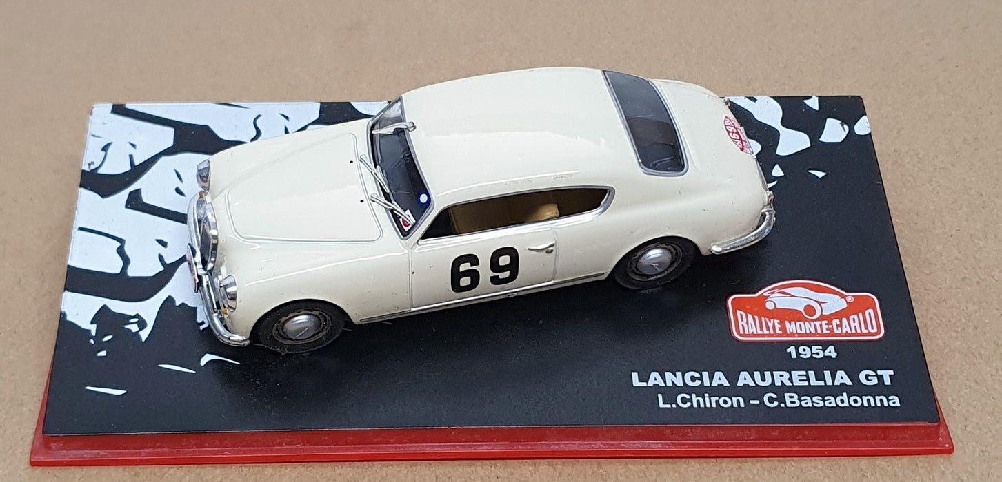 Altaya 1/43 Scale LA1954 - Lancia Aurelia GT #69 Monte Carlo Rally 1954