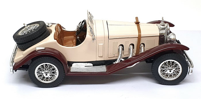Burago 1/18 Scale 25625Q - Mercedes Benz SSK - Beige/Maroon
