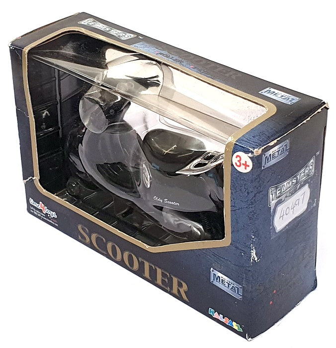 Halsall Teamsters 10cm Long Diecast 40497 - Scooter Roller Patineta - Black