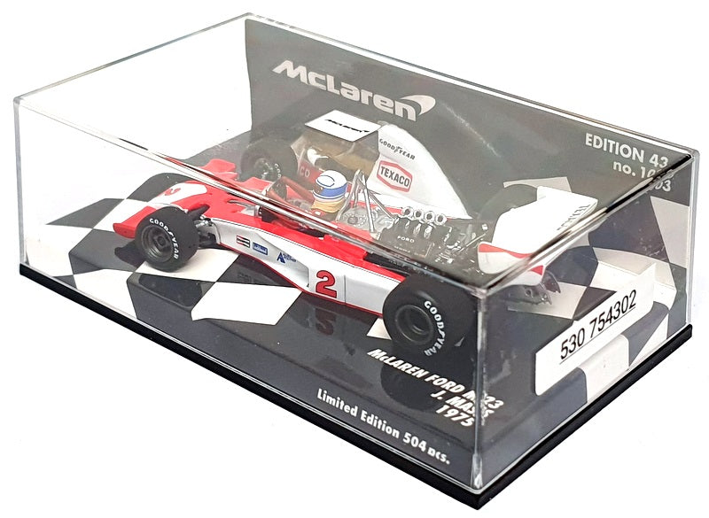Minichamps 1/43 Scale 530 754302 - F1 McLaren Ford M23 J. Mass 1975