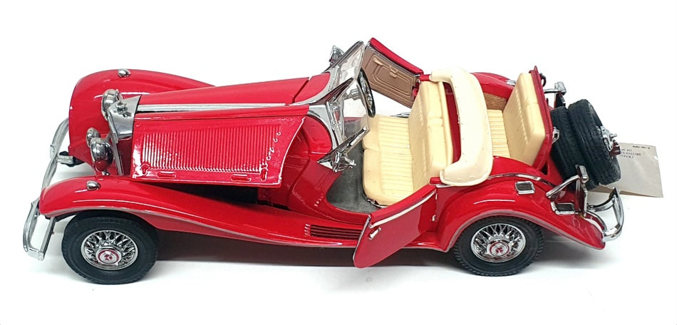 Franklin Mint 1/24 Scale F2607R - 1935 Mercedes Benz 500k Special Roadster - Red