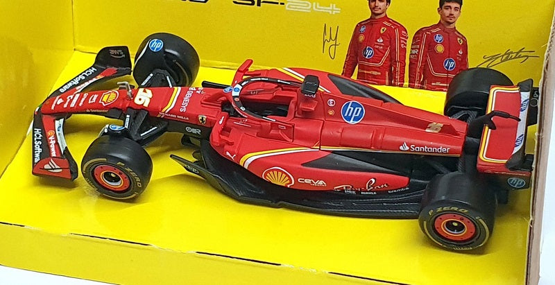 Burago 1/43 Scale 18-36844L - F1 Ferrari SF-24 #16 LeClerc