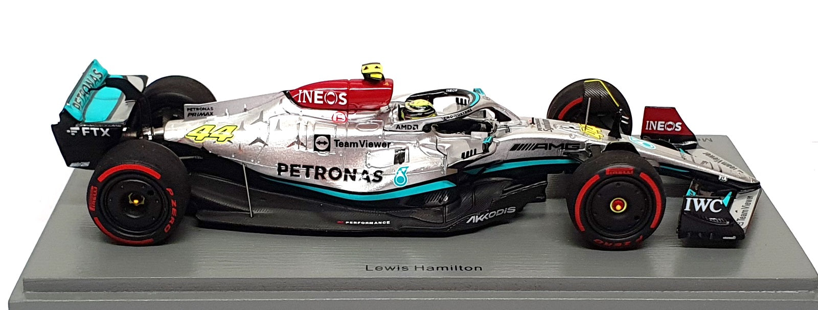 Spark 1/43 Scale S8515 - F1 Mercedes AMG 3rd Bahrain GP 2022 Lewis Hamilton