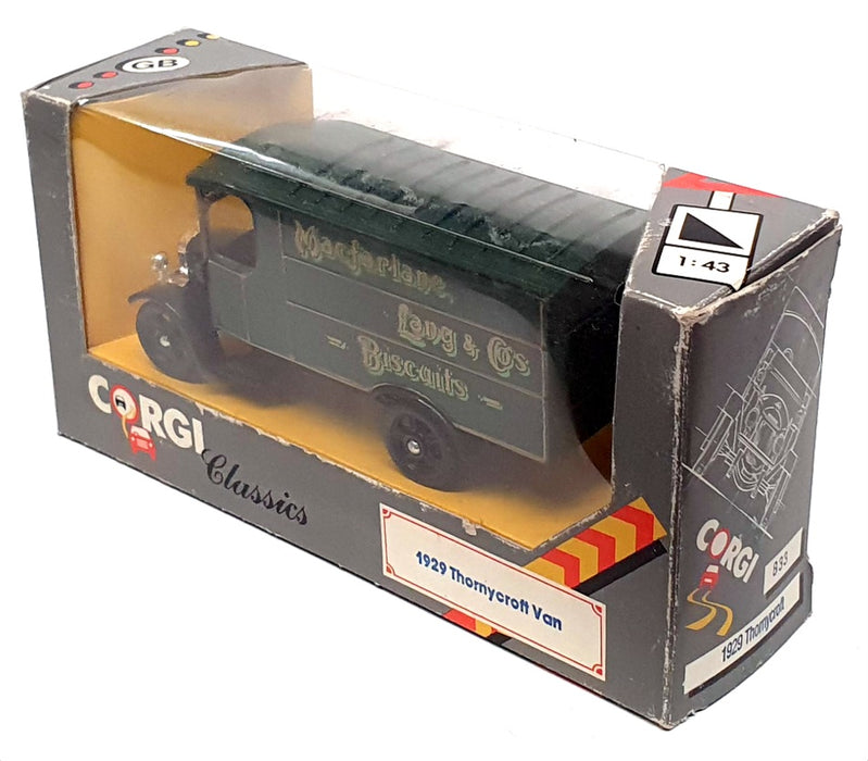 Corgi Appx 13cm Long 833 - McFarlane & Lang Thornycroft Truck - Green