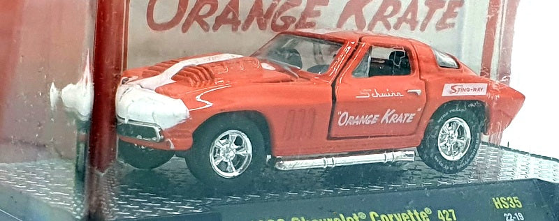 Castline M2 Machines 1/64 Scale HS35 - 1966 Chevrolet Corvette 427 - Orange
