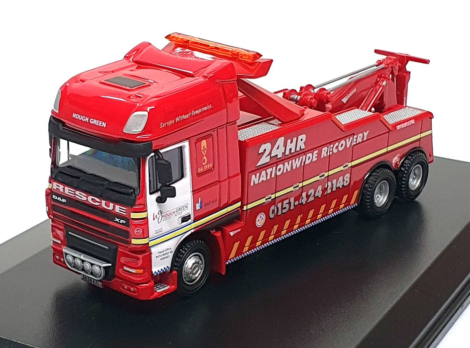 Oxford Diecast 1/76 Scale DAF03REC - DAF Recovery Truck Hough Green - Red