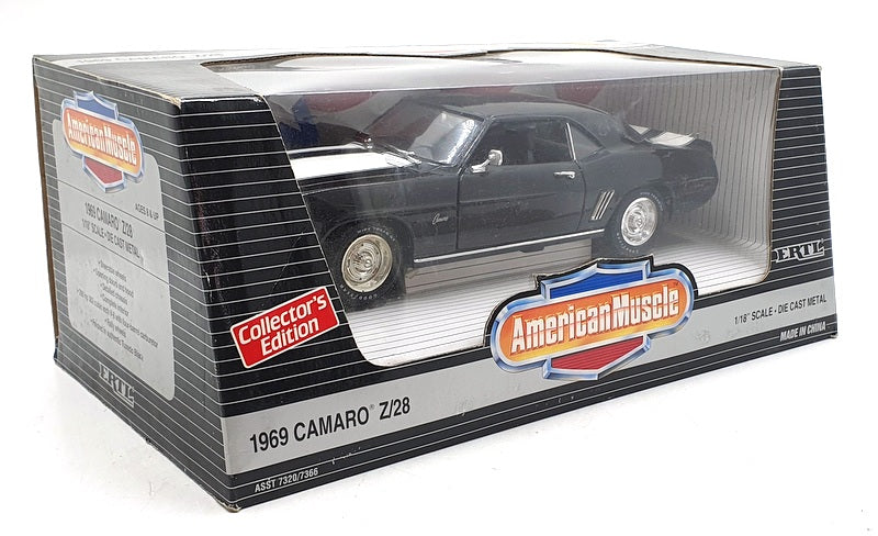 ERTL 1/18 Scale Diecast 7366 - 1969 Chevrolet Camaro Z/28 - Black