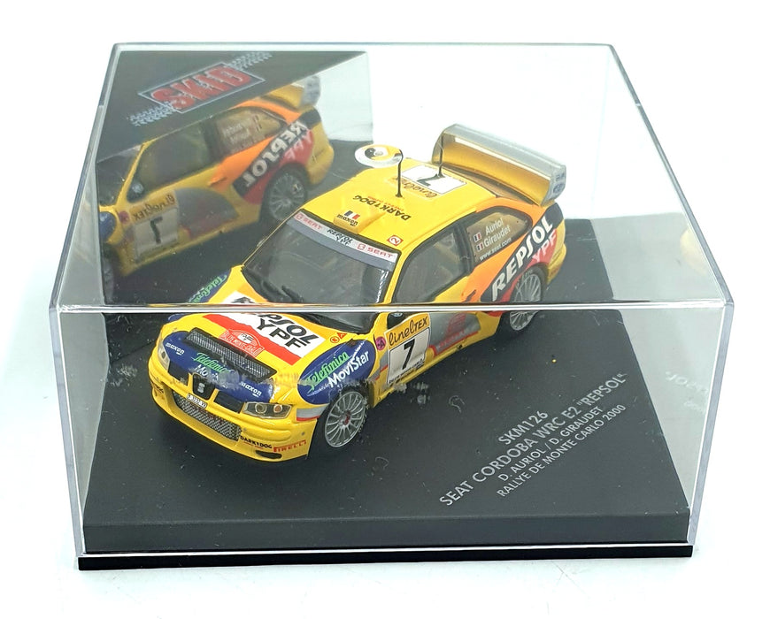 Skid 1/43 Scale SKM126 - Seat Cordoba WRC E2 #7 Monte Carlo Rally 2000