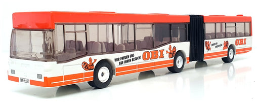 Siku 1/55 Scale 3517 - Mercedes Gelenk Hinged Bus "OBI" - Orange/White