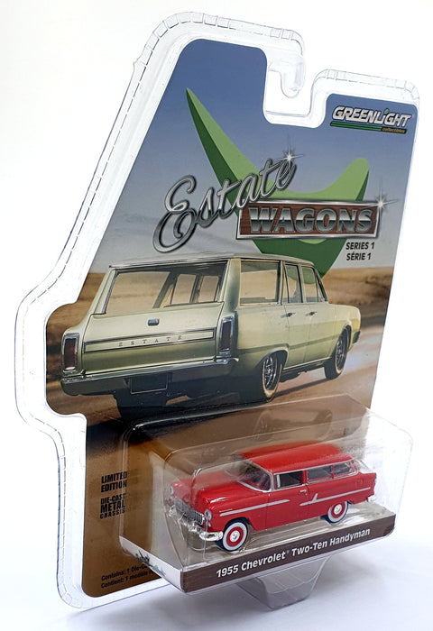 Greenlight 1/64 Scale 29910 - 1955 Chevrolet Two-Ten Handyman - Red