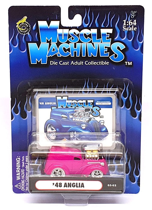 Muscle Machines 1/64 Scale 71161 03-02 - 1948 Ford Anglia Van - Magenta