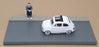 Solido 1/43 Scale Diecast SD005 - 1957 Fiat 500 Diorama - White