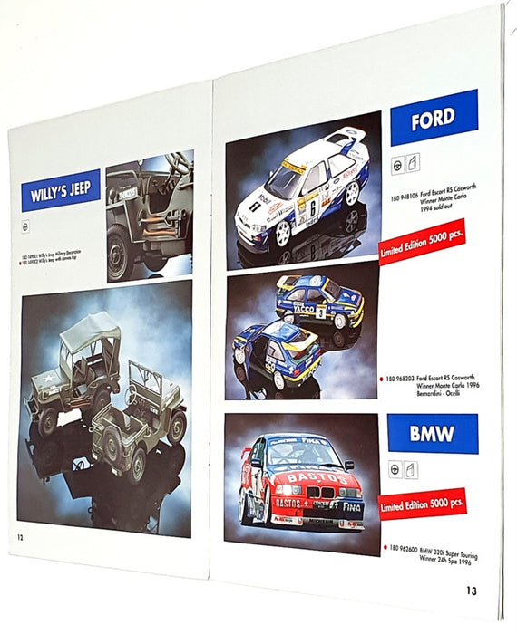 UT Models Edition 1 1997 - A4 Fully Illustrated Catalogue 19 Colour Pages