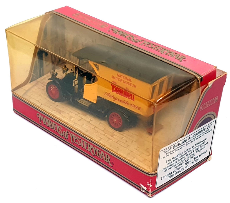 Matchbox 18/103 - 1910 Renault Beaulieu Autojumble 1996 REWORKED