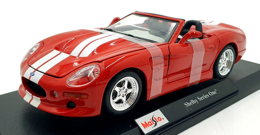 Maisto 1/18 Scale Diecast 46629 - Shelby Series One - Red/White Stripes