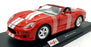 Maisto 1/18 Scale Diecast 46629 - Shelby Series One - Red/White Stripes