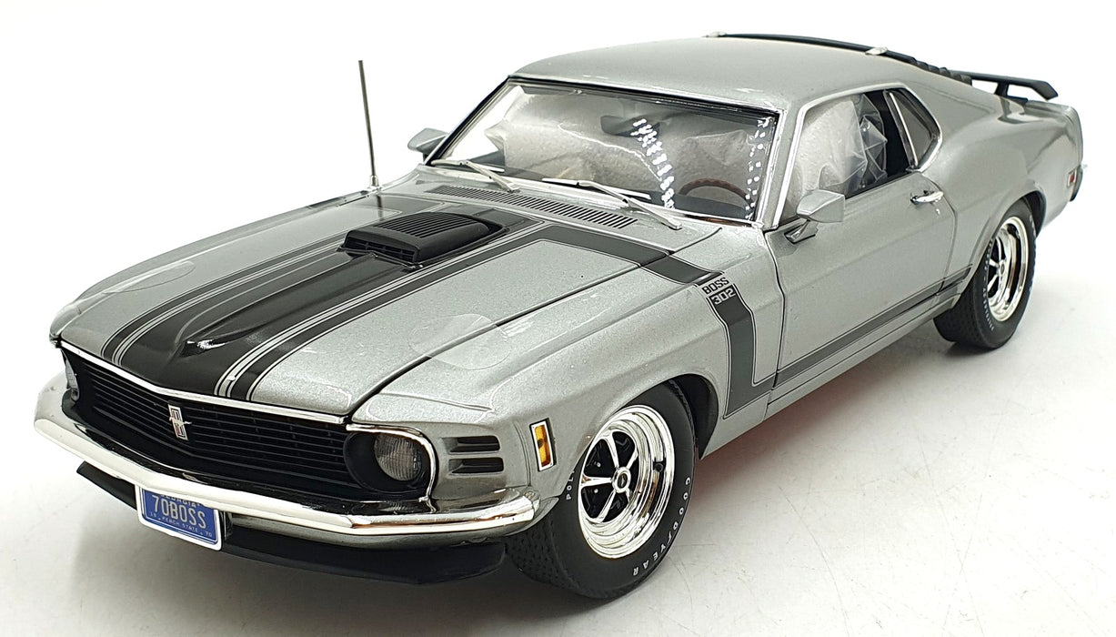 Acme 1/18 Scale Diecast A1801893 - 1970 Ford Mustang Boss 302 -Silver