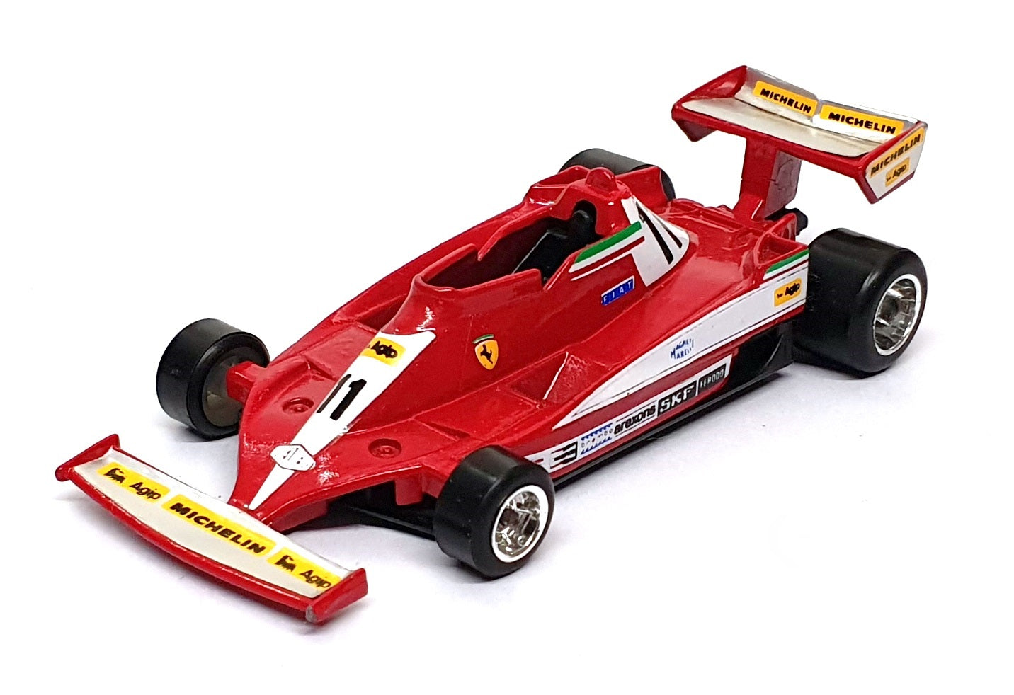 Polistil 1/41 Scale Diecast CE111 - F1 Ferrari 312 T3 Race Car #11 Lauda - Red