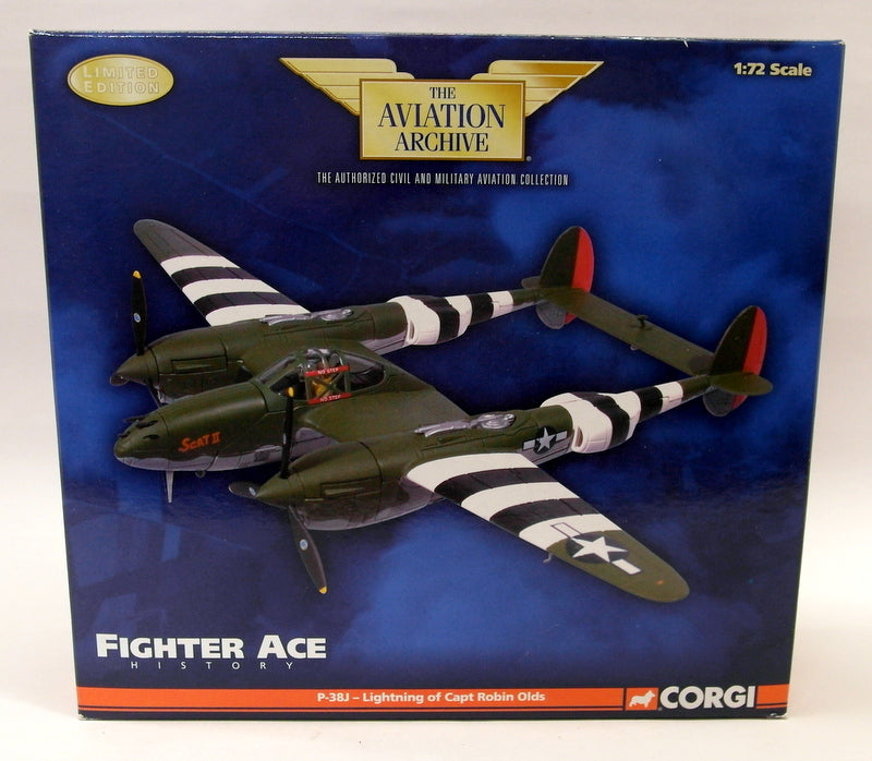 Corgi 1/72 Scale US36603 P-38J Lightning 434th FS/20 Wattisham Cpt Robin Olds