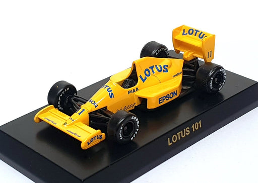 Kyosho 1/64 Scale 64L101NP - F1 Lotus 101 #11 Nelson Piquet - Yellow
