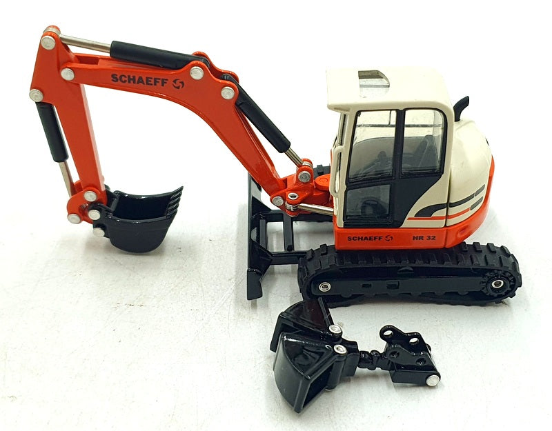 Brami Modell 1/50 Scale 21024A - Schaeff HR 32 Raupenbagger - White/Red