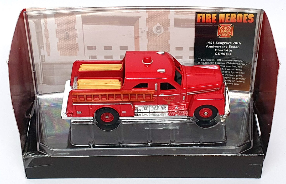 Corgi Diecast CS90104 - 1951 Seagrave Sedan Pumper Charlotte Fire Dept. - Red