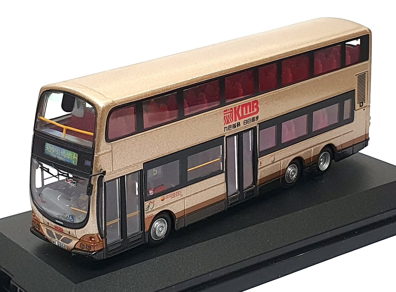 Drumwell 1/76 Scale DW10505 - Volvo B9TL DD Bus KMB Rt. 5 - Gold
