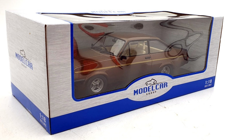 Model Car Group 1/18 Scale Diecast MCG18530 Ford Escort MKII RSA 2000 Met. Brown