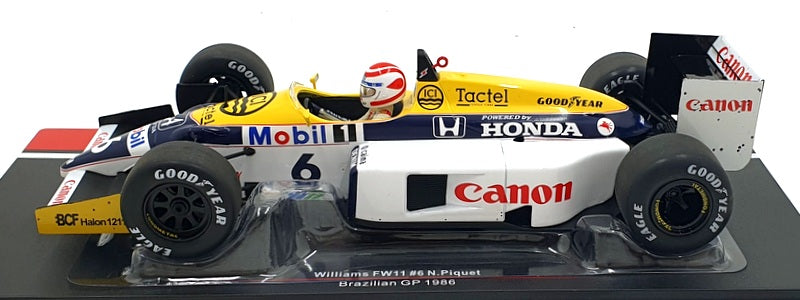 Model Car Group 1/18 Scale MCG18626F - Williams FW11 #6 Brazillian GP 1986