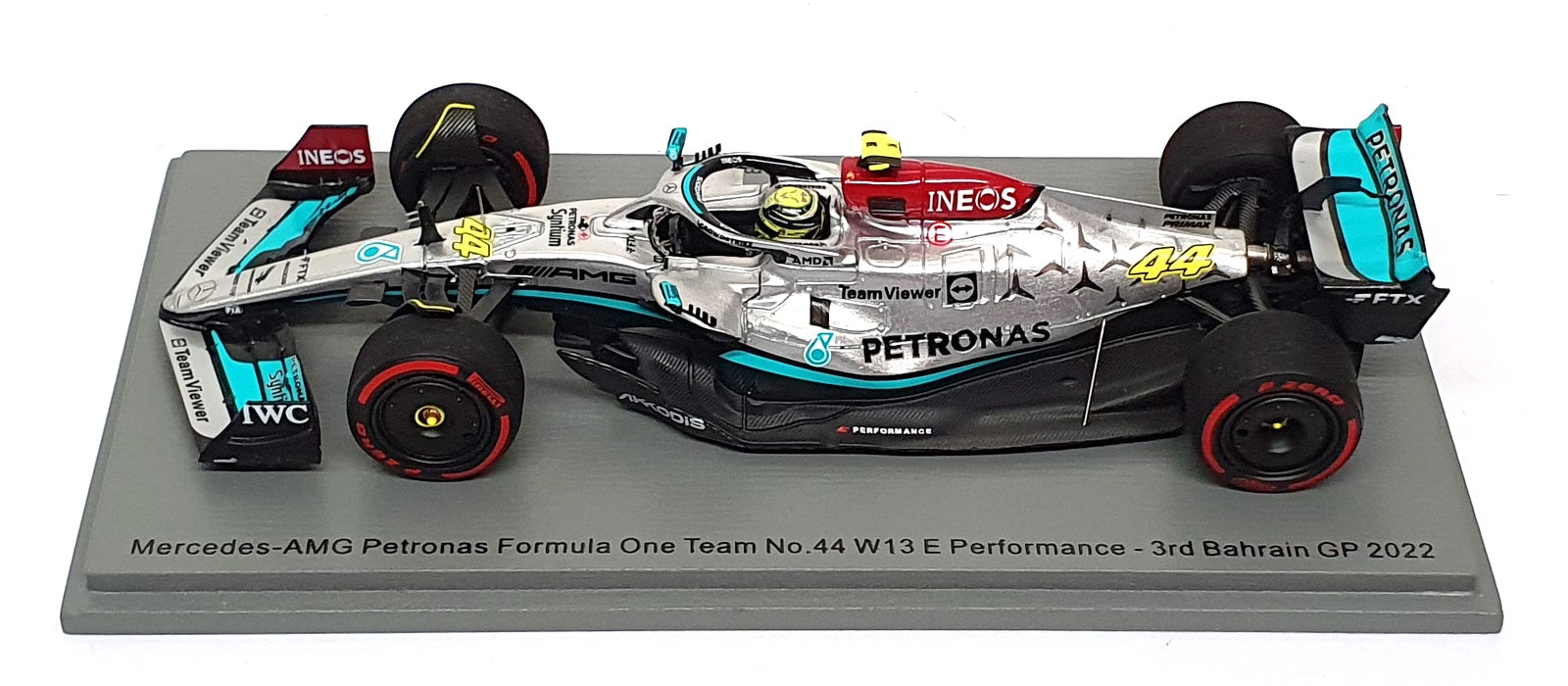 Spark 1/43 Scale S8515 - F1 Mercedes AMG 3rd Bahrain GP 2022 Lewis Hamilton