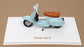 Norev 1/18 Scale 182081 - Vespa 50 N Scooter Motorbike - Aquamarine Blue