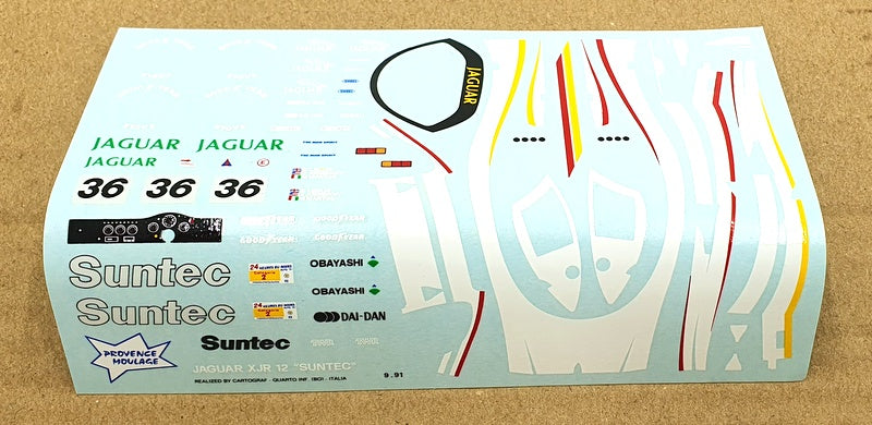 Provence Moulage 1/43 Scale Kit K612 - Jaguar XJR 12 Suntec Le Mans 1991