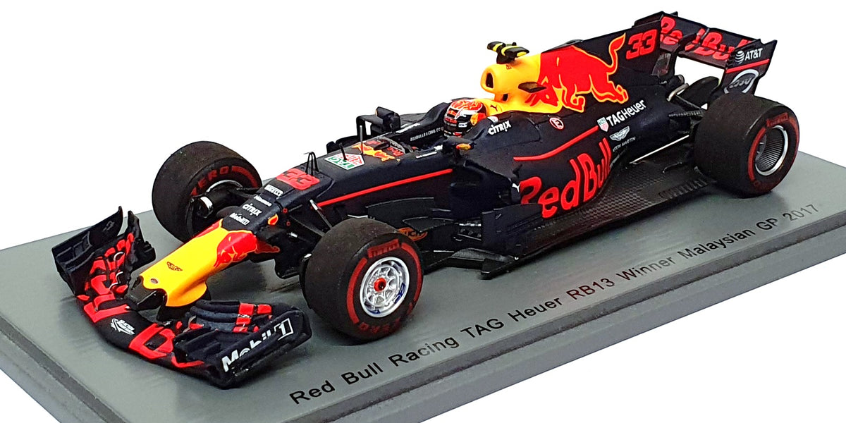 Spark 1/43 Scale S5050 - F1 Red Bull RB13 Winner Malaysian GP 2017