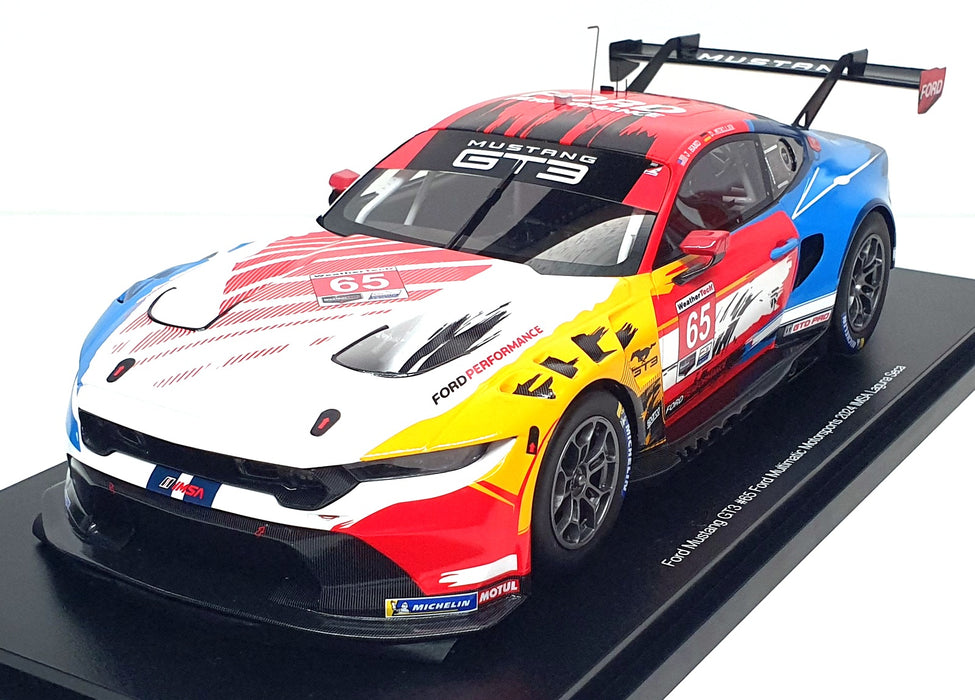 Top Speed 1/18 Scale Resin TS0603 - Mustang GT3 #65 Ford 2024 IMSA Laguna Seca
