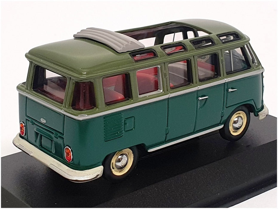 Minichamps 1/43 Scale 430 052301 - Volkswagen VW Samba Bus - Green/Lt Green