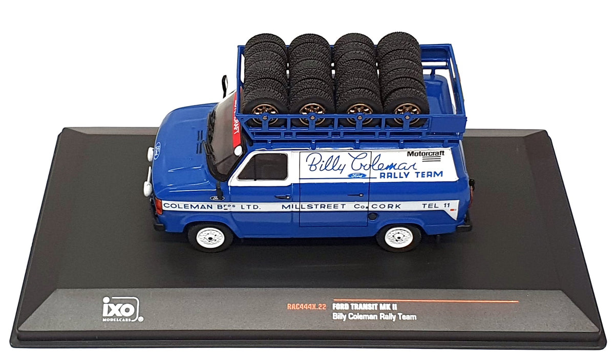 Ixo 1/43 Scale RAC444X.22 Ford Transit Mk2 Billy Coleman Racing Team Blue/White