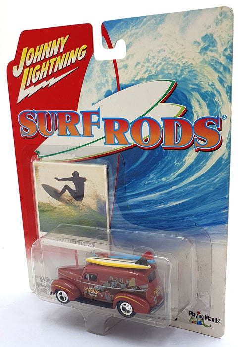 Johnny Lightning 1/64 Scale 294-07 Surf Rods 1940 Ford Sedan Delivery - Red