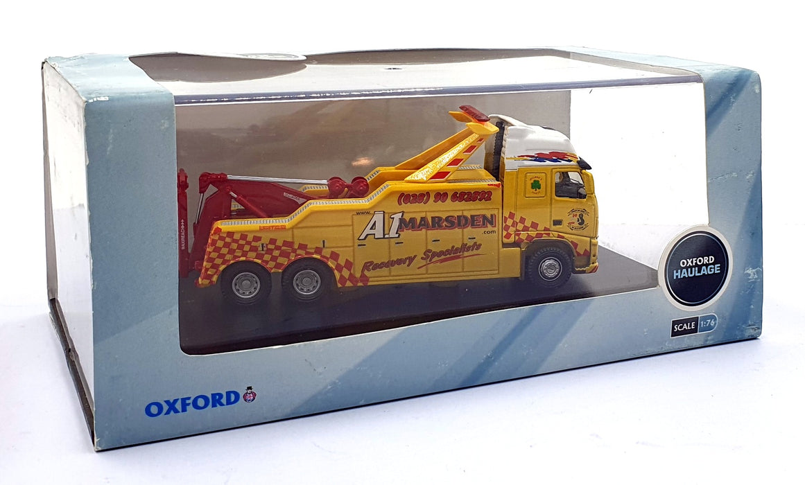 Oxford Diecast 1/76 Scale VOL03REC - A1 Marsden Volvo Recovery Truck - Yellow