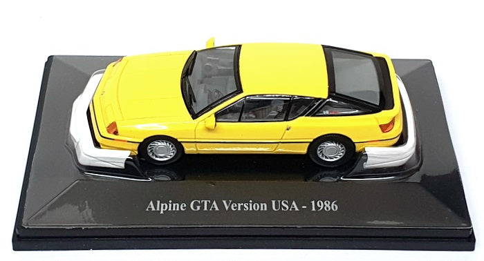 Eligor 1/43 Scale G1141010 - 1986 Renault Alpine GTA Version USA - Yellow