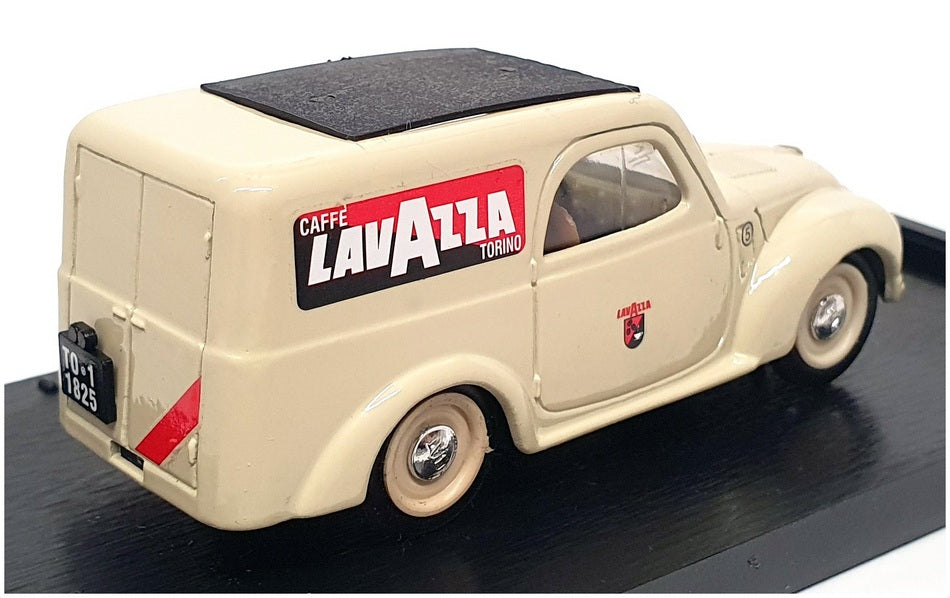 Brumm 1/43 Scale R345 - 1950 Fiat 500C Van (Lavazza) - Cream