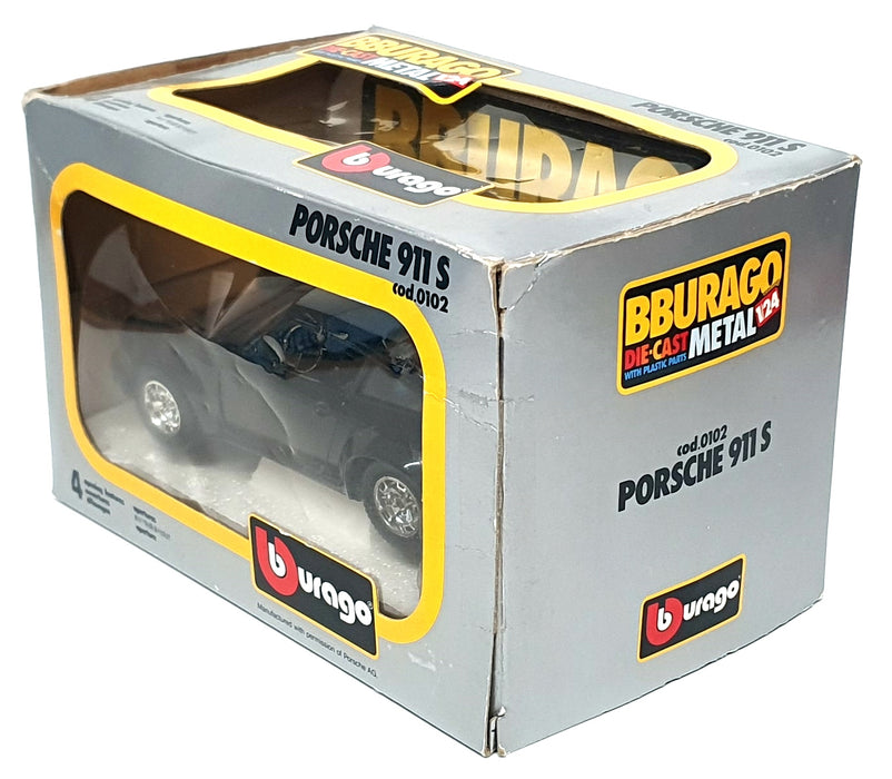 Burago 1/24 Scale Diecast 0102 - Porsche 911 S - Black