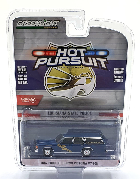 Greenlight 1/64 Scale 42890-B - 1987 Ford Ltd Crown Victoria Wagon Police Car