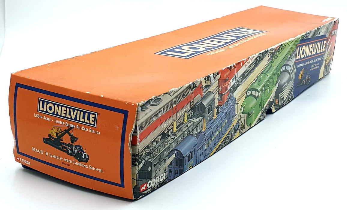 Corgi 1/50 Scale US52311 -  Mack B Lowboy Luffing Shovel Truck Lionelville