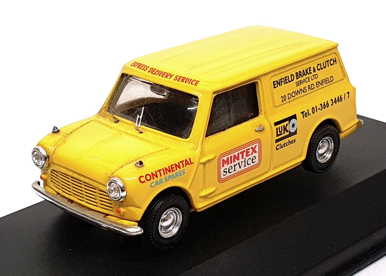 Vanguards 1/43 Scale VA01421 - Mini Van Enfield Brake & Clutch Service - Yellow
