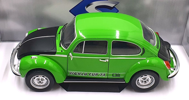 Solido 1/18 Scale Diecast S1800501 VW Beetle 1303 Weltmeister World Cup 74 Green